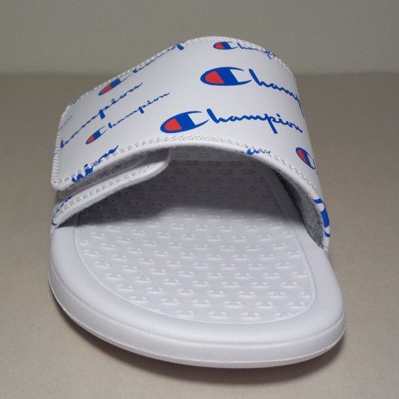 Champion Size 12 M LOGO SLIDE White Sandals New Men\'s Shoes main image 15